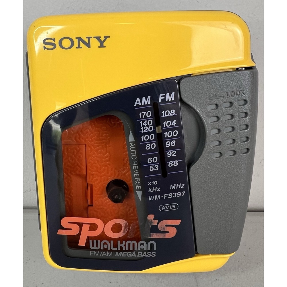 Sony Sports Walkman Mega Bass WM-FS397 FM/AM Cassette Player WORKS - Picture 1 of 7